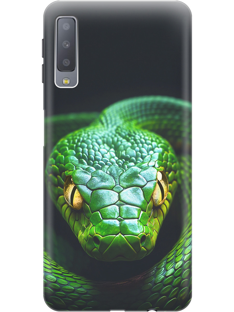 Силиконовый чехол на Samsung Galaxy A7 (2018) с принтом "Зеленая змея", Прозрачный;черный;серебристый;зеленый, 719709113
Силиконовый чехол на Samsung Galaxy A7 (2018) с принтом "Зеленая змея", Прозрачный;черный;серебристый;зеленый, 719709113