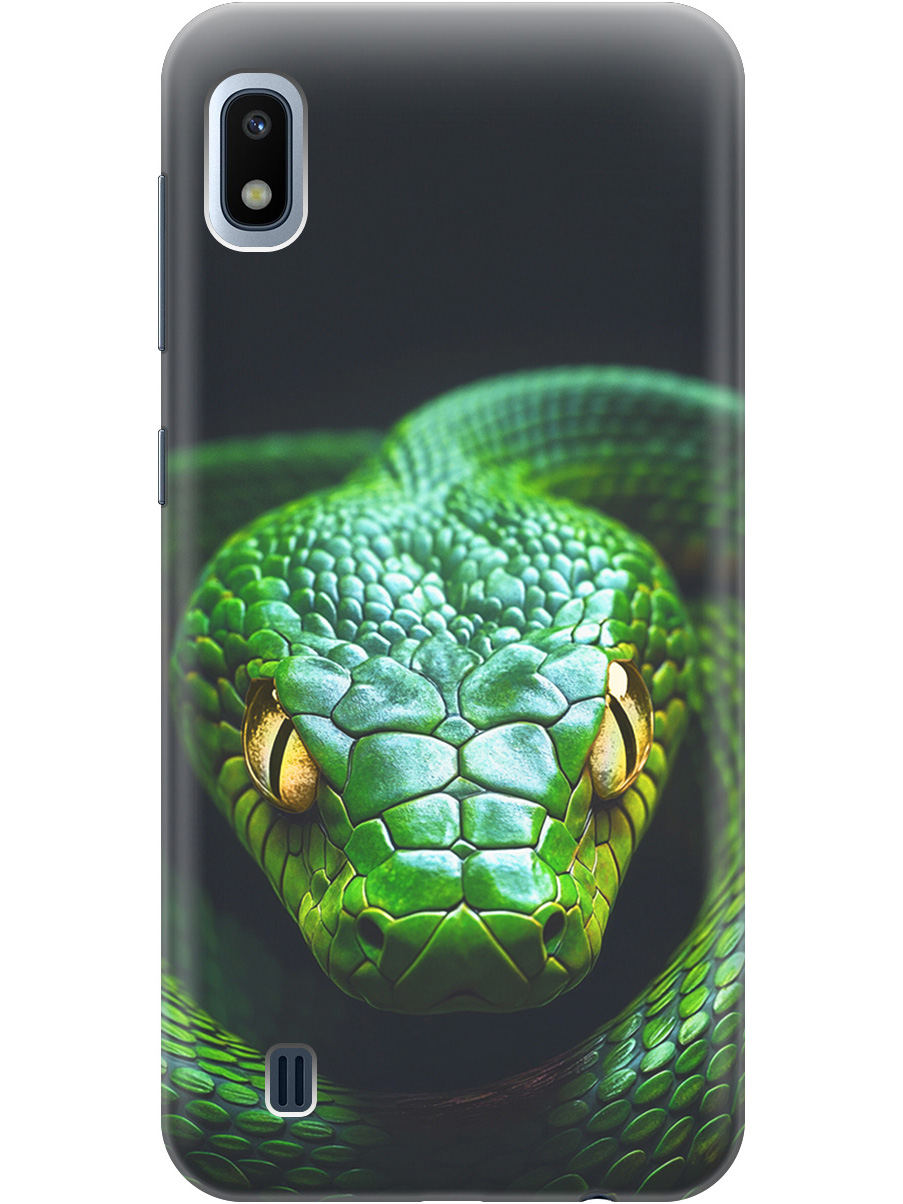 Силиконовый чехол на Samsung Galaxy A10 с принтом "Зеленая змея", Прозрачный;черный;серебристый;зеленый, 720804213
Силиконовый чехол на Samsung Galaxy A10 с принтом "Зеленая змея", Прозрачный;черный;серебристый;зеленый, 720804213