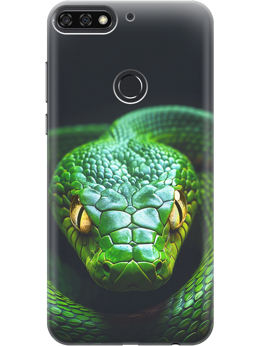 Силиконовый чехол на Honor 7C / 7A Pro / Huawei Y6 Prime (2018) с принтом "Зеленая змея", Прозрачный;черный;серебристый;зеленый, 717873013
Силиконовый чехол на Honor 7C / 7A Pro / Huawei Y6 Prime (2018) с принтом "Зеленая змея", Прозрачный;черный;серебристый;зеленый, 717873013