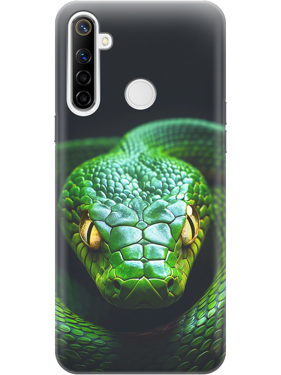 Силиконовый чехол на realme 5 / 6i / C3 с принтом "Зеленая змея", Прозрачный;черный;серебристый;зеленый, 726149613
Силиконовый чехол на realme 5 / 6i / C3 с принтом "Зеленая змея", Прозрачный;черный;серебристый;зеленый, 726149613