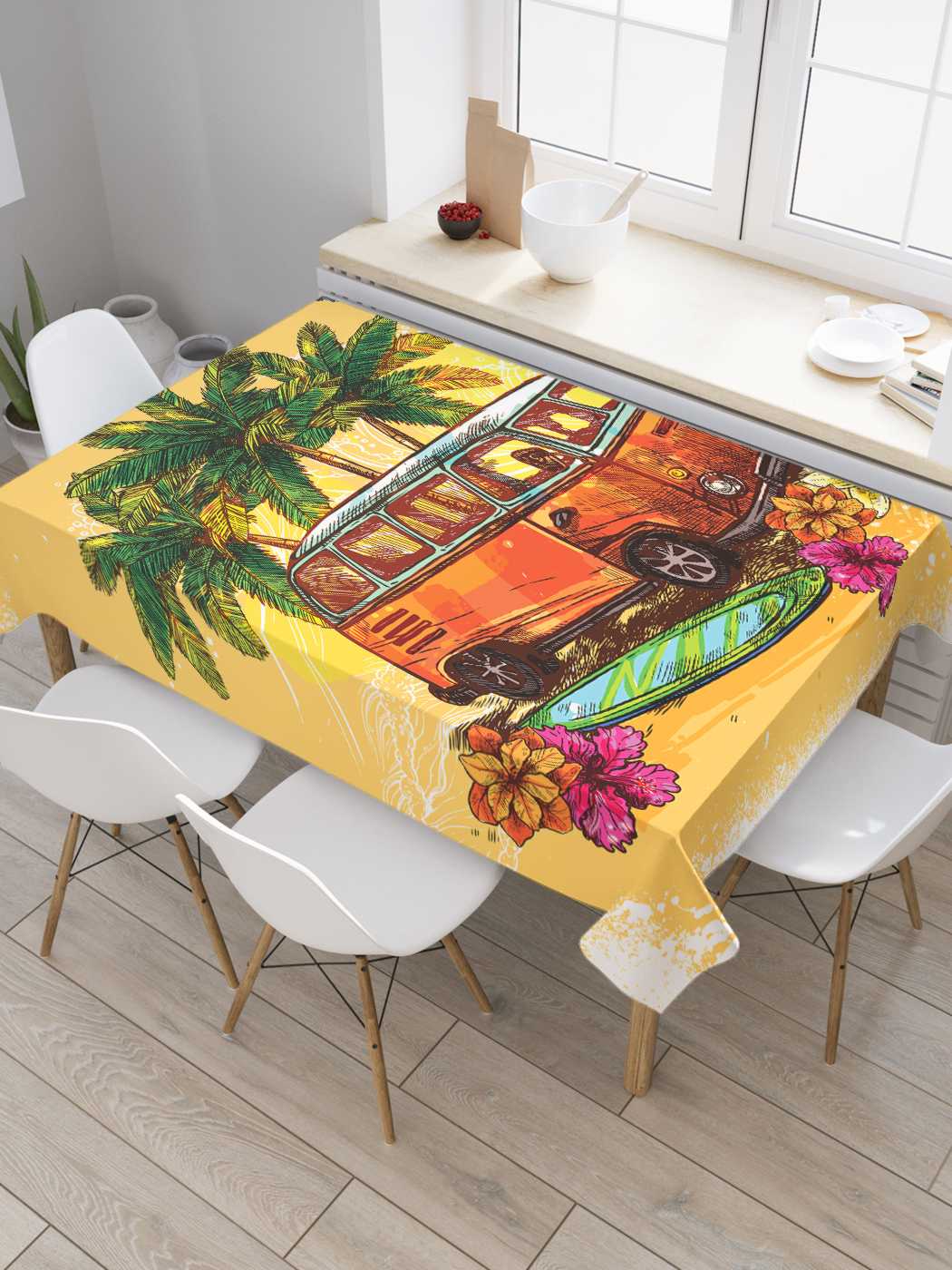 Скатерть прямоугольная JoyArty "Солнечный фургон" из сатена, 120x145 см, Солнечный фургон 
Скатерть прямоугольная JoyArty "Солнечный фургон" из сатена, 120x145 см, Солнечный фургон