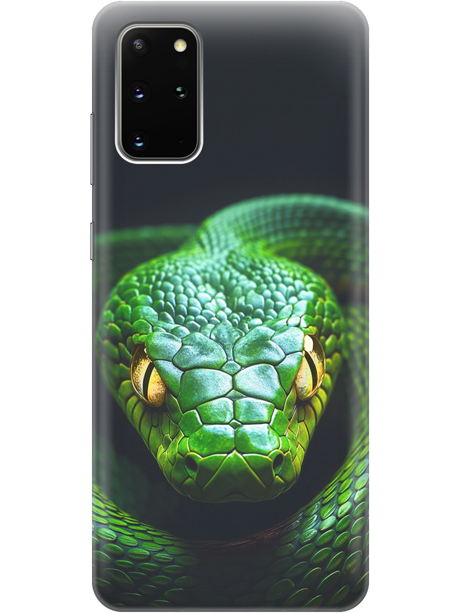 Силиконовый чехол на Samsung Galaxy S20+ с принтом "Зеленая змея", Прозрачный;черный;серебристый;зеленый, 722628513
Силиконовый чехол на Samsung Galaxy S20+ с принтом "Зеленая змея", Прозрачный;черный;серебристый;зеленый, 722628513