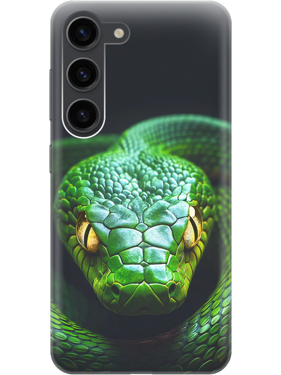 Силиконовый чехол на Samsung Galaxy S23 с принтом "Зеленая змея", Прозрачный;черный;серебристый;зеленый, 767959513
Силиконовый чехол на Samsung Galaxy S23 с принтом "Зеленая змея", Прозрачный;черный;серебристый;зеленый, 767959513