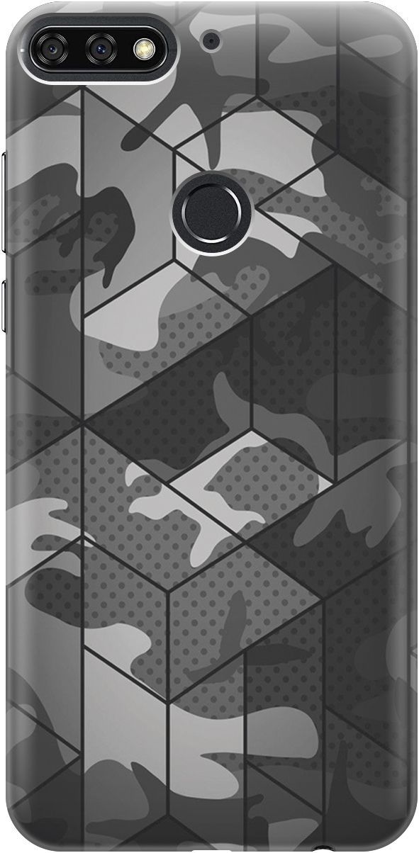 Чехол на Honor 7C/7A Pro/Huawei Y6 Prime (2018) "Камуфляжная геометрия", Белый;серый, 4220
Чехол на Honor 7C/7A Pro/Huawei Y6 Prime (2018) "Камуфляжная геометрия", Белый;серый, 4220
