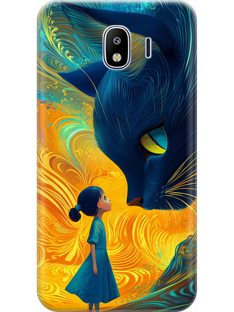 Силиконовый чехол на Samsung Galaxy J4 (2018) с принтом "Девочка и кот", Прозрачный;желтый;синий, 718358985
Силиконовый чехол на Samsung Galaxy J4 (2018) с принтом "Девочка и кот", Прозрачный;желтый;синий, 718358985