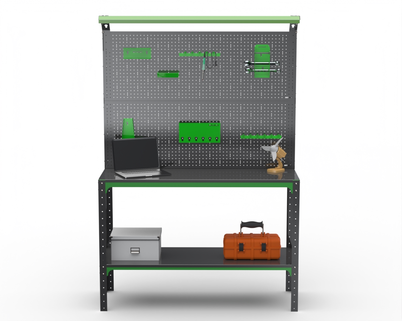 Стол-верстак Metalex серия KIT 950х1200х600 1 полка + 2 панель + освещение, серо-зеленый
Стол-верстак Metalex серия KIT 950х1200х600 1 полка + 2 панель + освещение, серо-зеленый