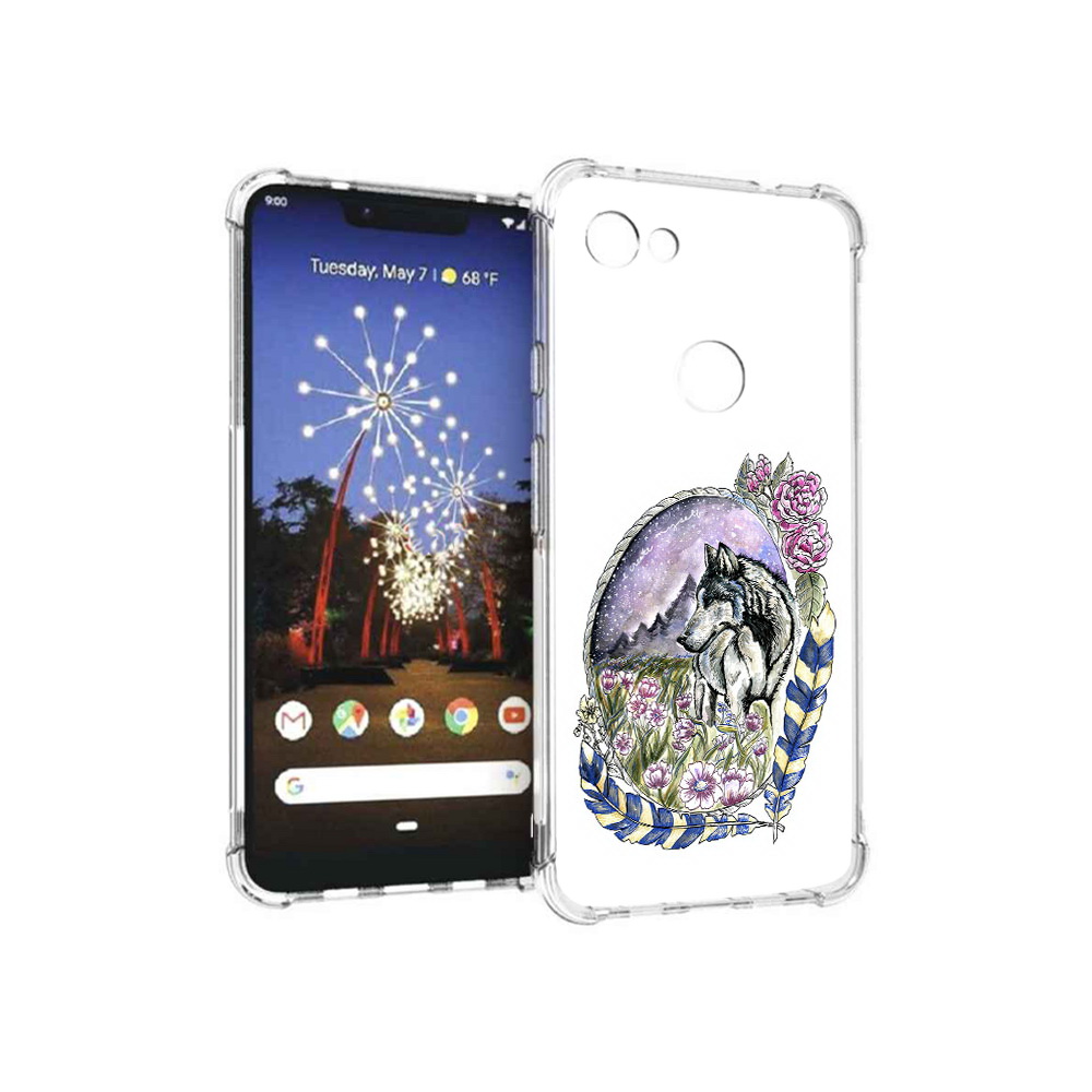 Чехол MyPads Tocco для Google Pixel 3 XL нарисованный волк в цветах с перьями, Прозрачный, Tocco
Чехол MyPads Tocco для Google Pixel 3 XL нарисованный волк в цветах с перьями, Прозрачный, Tocco