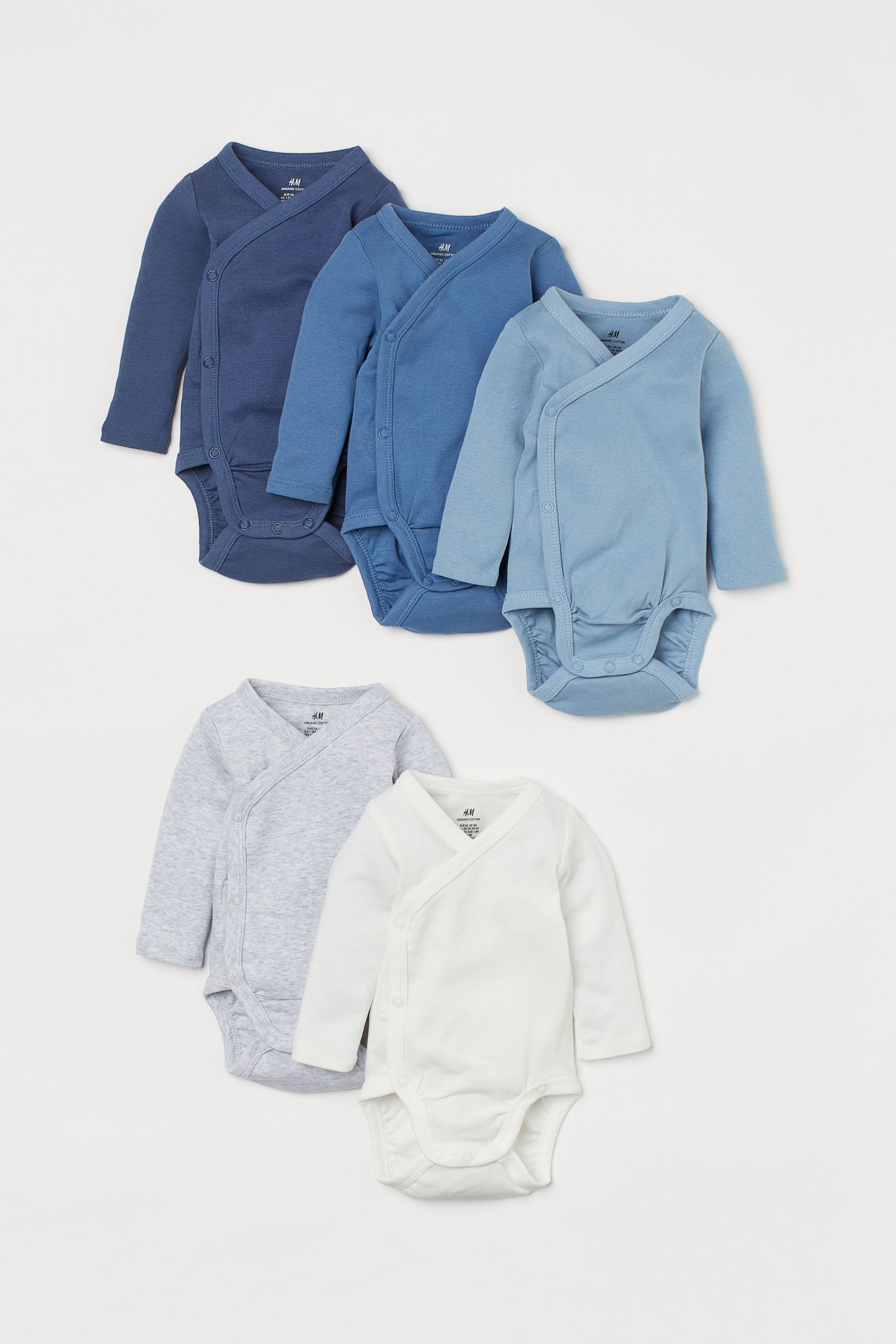 5 шт. боди с запахом H&M 50 голубой/синий (доставка из-за рубежа), Синий;голубой, 814306
5 шт. боди с запахом H&M 50 голубой/синий (доставка из-за рубежа), Синий;голубой, 814306
