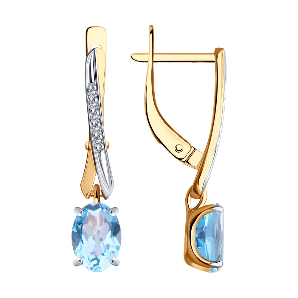 Серьги подвески из красного золота SOKOLOV Diamonds 72-00034, бриллиант/топаз, 72-00034
Серьги подвески из красного золота SOKOLOV Diamonds 72-00034, бриллиант/топаз, 72-00034
