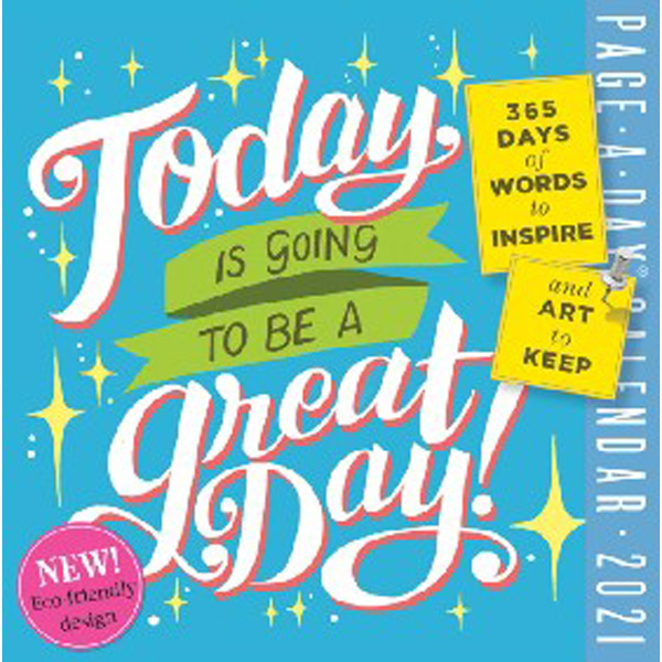 2021 today is going to be a great day! colour page-a-day calendar / Workman Publishing
2021 today is going to be a great day! colour page-a-day calendar / Workman Publishing