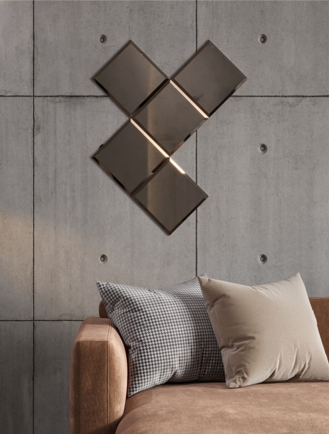 Зеркальная плитка ДСТ, панно на стену, квадрат бронза, 5 шт 20х20 см, Коричневый 
Зеркальная плитка ДСТ, панно на стену, квадрат бронза, 5 шт 20х20 см, Коричневый