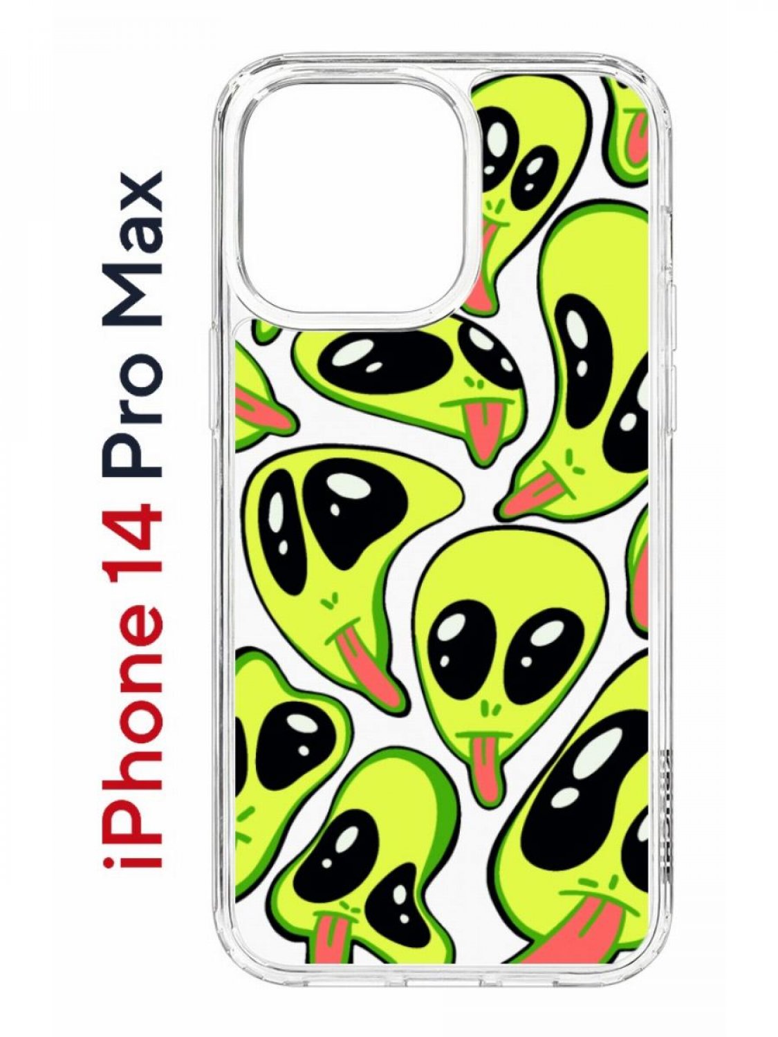 Чехол на iPhone 14 Pro Max с принтом Kruche Print Инопланетянин, бампер с защитой камеры, Прозрачный;зеленый;черный;розовый, Айфон 14 Про Макс
Чехол на iPhone 14 Pro Max с принтом Kruche Print Инопланетянин, бампер с защитой камеры, Прозрачный;зеленый;черный;розовый, Айфон 14 Про Макс