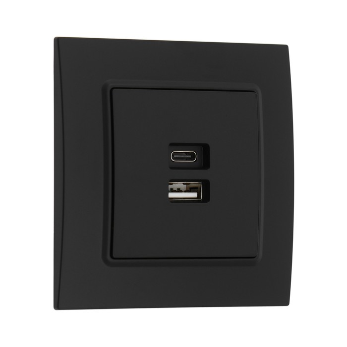 Розетка с USB-A + USB-C разъёмами, TOT Elegant, черная, 10439634, Черный, Elegant USB-A + USB-C
Розетка с USB-A + USB-C разъёмами, TOT Elegant, черная, 10439634, Черный, Elegant USB-A + USB-C