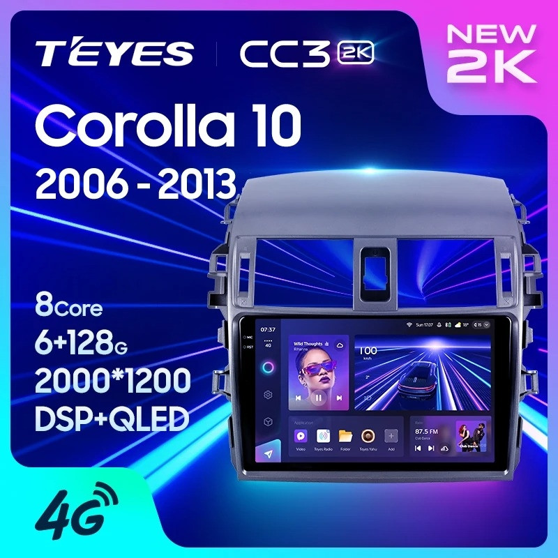 Штатная магнитола Teyes CC3 2K 360 6/128 Toyota Corolla 10 E140 E150 (2006-2013) Тип-A, CC3 2K 360
Штатная магнитола Teyes CC3 2K 360 6/128 Toyota Corolla 10 E140 E150 (2006-2013) Тип-A, CC3 2K 360