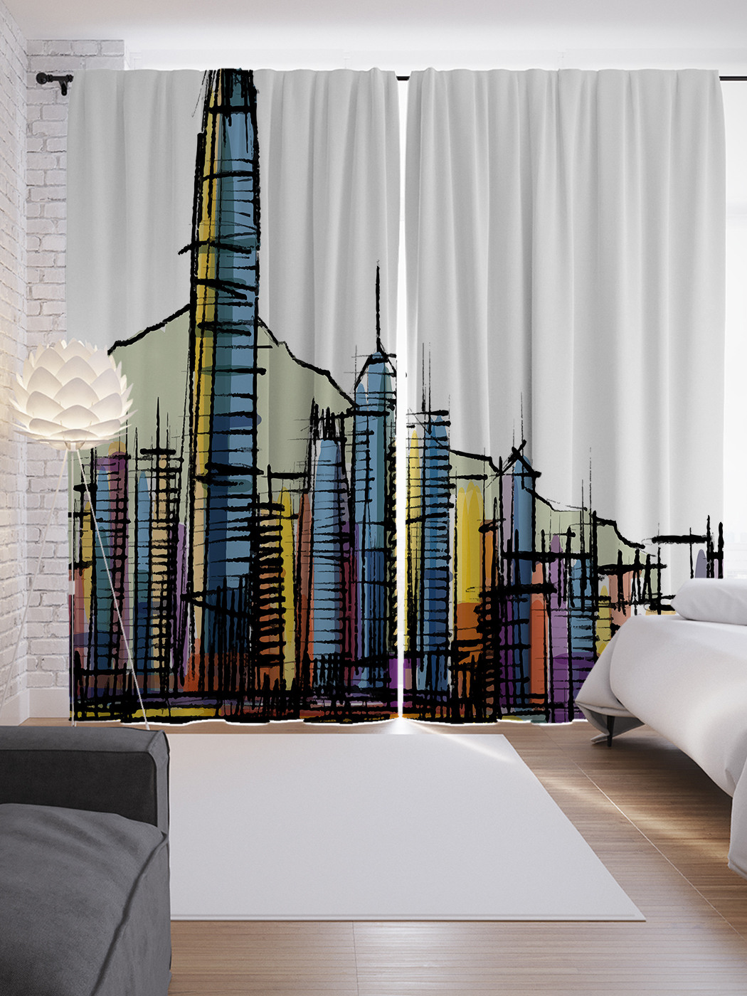 Шторы JoyArty с фотопечатью "Графический город" из сатена, 290х265 см, Графический город
Шторы JoyArty с фотопечатью "Графический город" из сатена, 290х265 см, Графический город