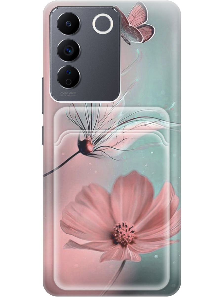 Силиконовый чехол на Vivo V27e с рисунком "Бабочка и цветы", Голубой;розовый;серый, 20012012
Силиконовый чехол на Vivo V27e с рисунком "Бабочка и цветы", Голубой;розовый;серый, 20012012
