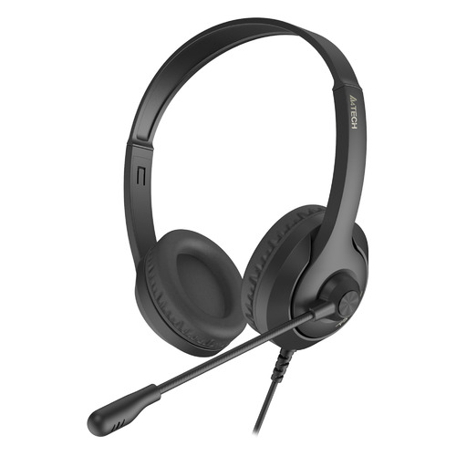 фото Гарнитура a4tech fstyler fh100, для компьютера, накладные, черный [fh100 (stone black)]