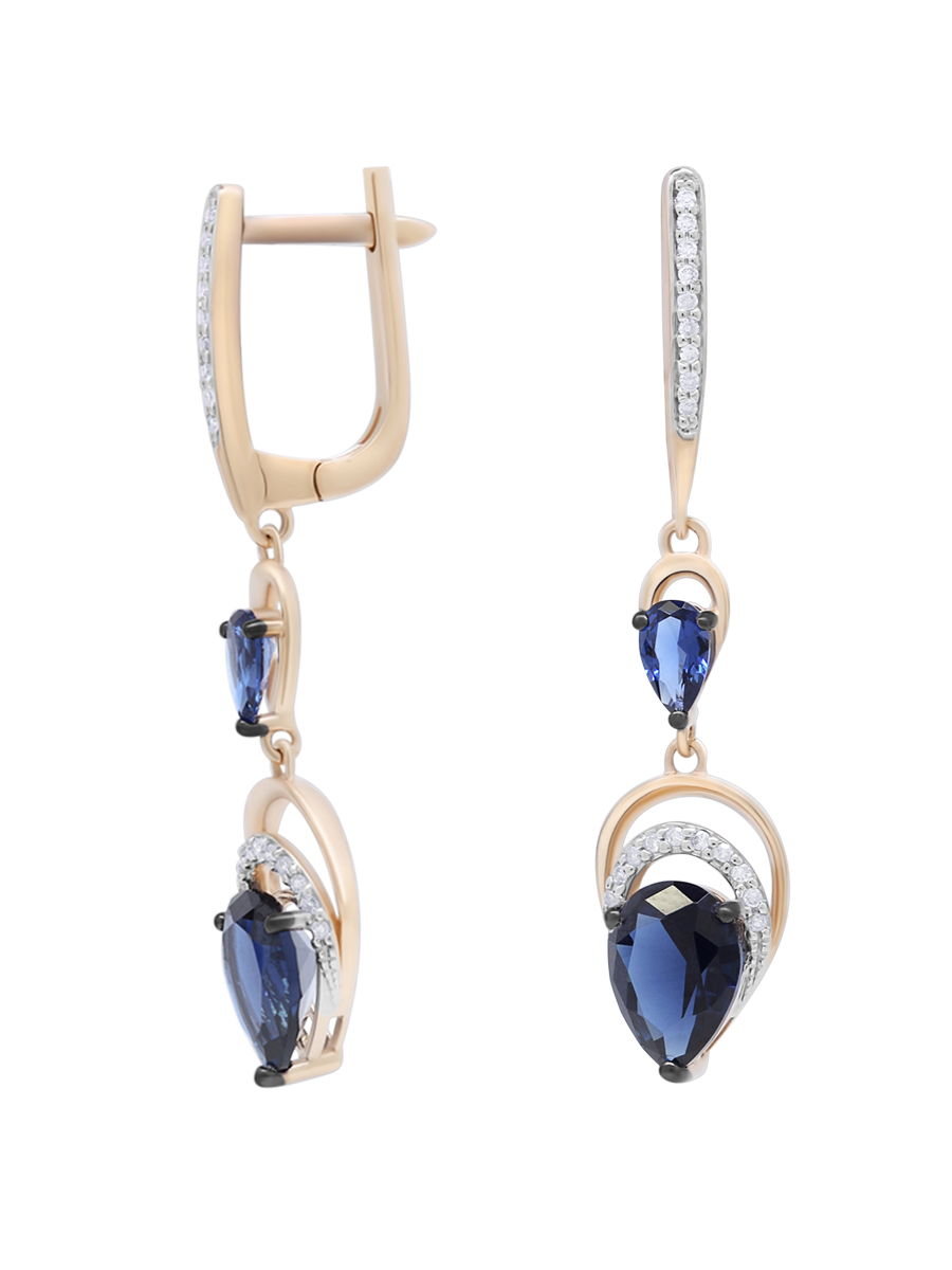 Серьги из красного золота VALTERA 92673, бриллиант/сапфир искусственный, 092673
Серьги из красного золота VALTERA 92673, бриллиант/сапфир искусственный, 092673
