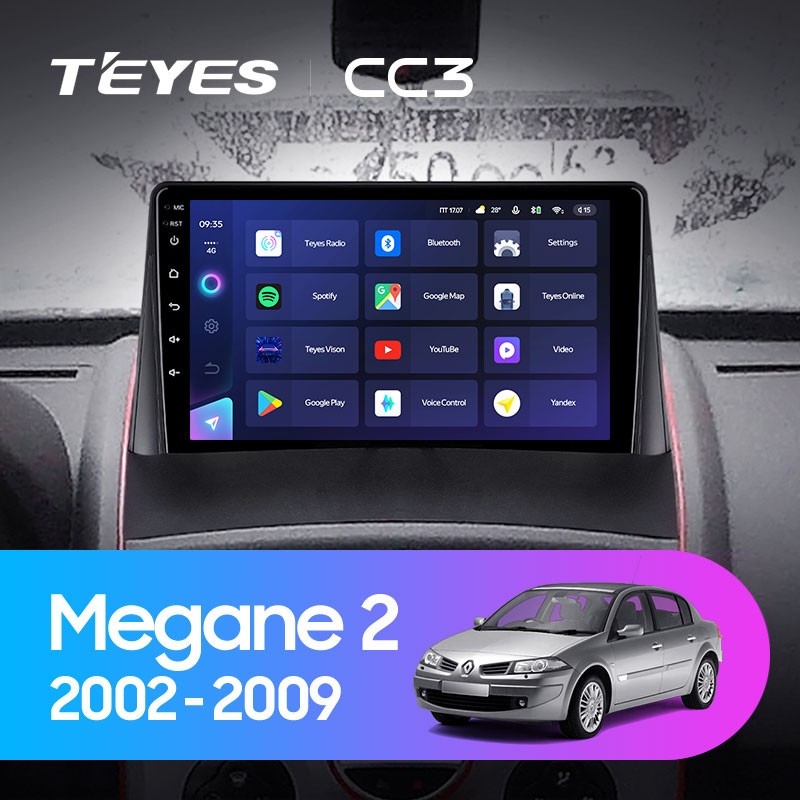 Штатная магнитола Teyes CC3 4/32 Renault Megane 2 (2002-2009), Teyes CC3 Renault Megane 2 (2002-2009)
Штатная магнитола Teyes CC3 4/32 Renault Megane 2 (2002-2009), Teyes CC3 Renault Megane 2 (2002-2009)