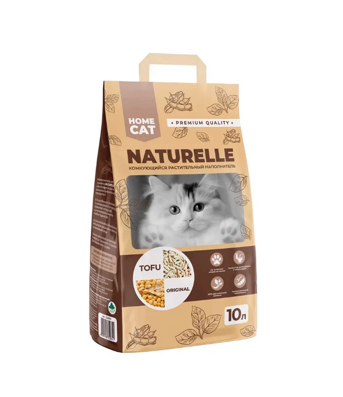 Наполнитель для кошачьих туалетов Homecat Naturelle Original, комкующийся, соевый, 10 л
Наполнитель для кошачьих туалетов Homecat Naturelle Original, комкующийся, соевый, 10 л