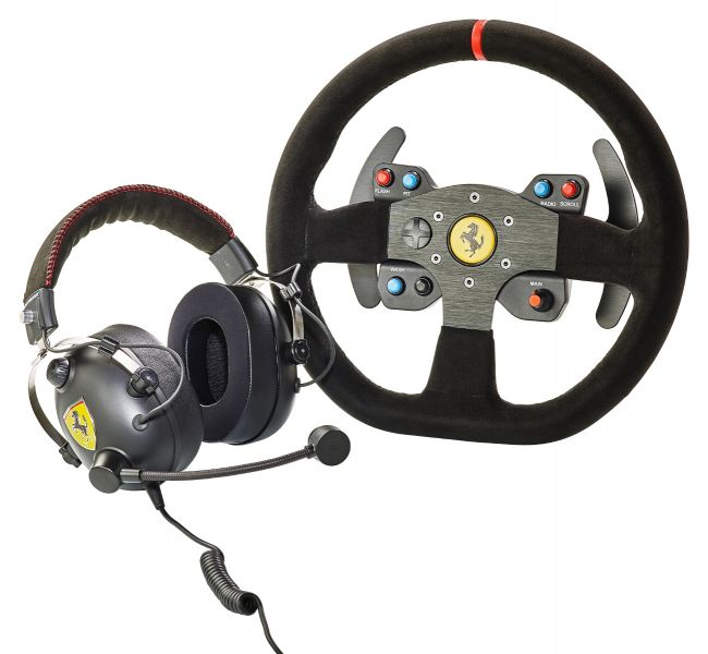 Игровой руль Thrustmaster Race Kit Ferrari 599XX EVO Edition With Alcantara + гарнитура, Race Kit Ferrari 599XX EVO Edition With Alcantara
Игровой руль Thrustmaster Race Kit Ferrari 599XX EVO Edition With Alcantara + гарнитура, Race Kit Ferrari 599XX EVO Edition With Alcantara