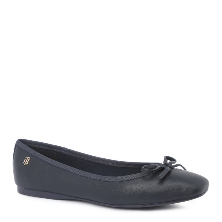 фото Женские балетки tommy hilfiger essential square toe ballerina цв. темно-синий 41 eu