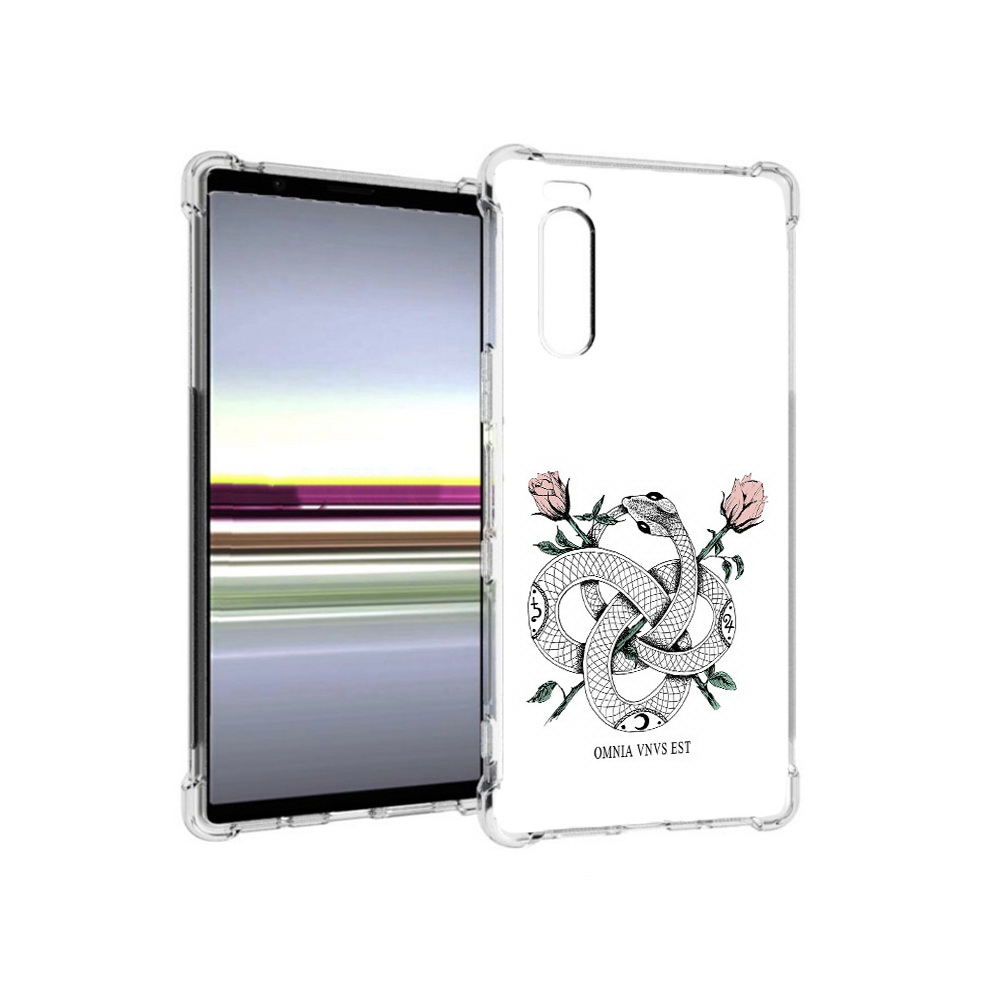 Чехол MyPads Tocco для Sony Xperia 5 нарисованная змея абстракция (PT139963.234.502), Прозрачный, Tocco 
Чехол MyPads Tocco для Sony Xperia 5 нарисованная змея абстракция (PT139963.234.502), Прозрачный, Tocco