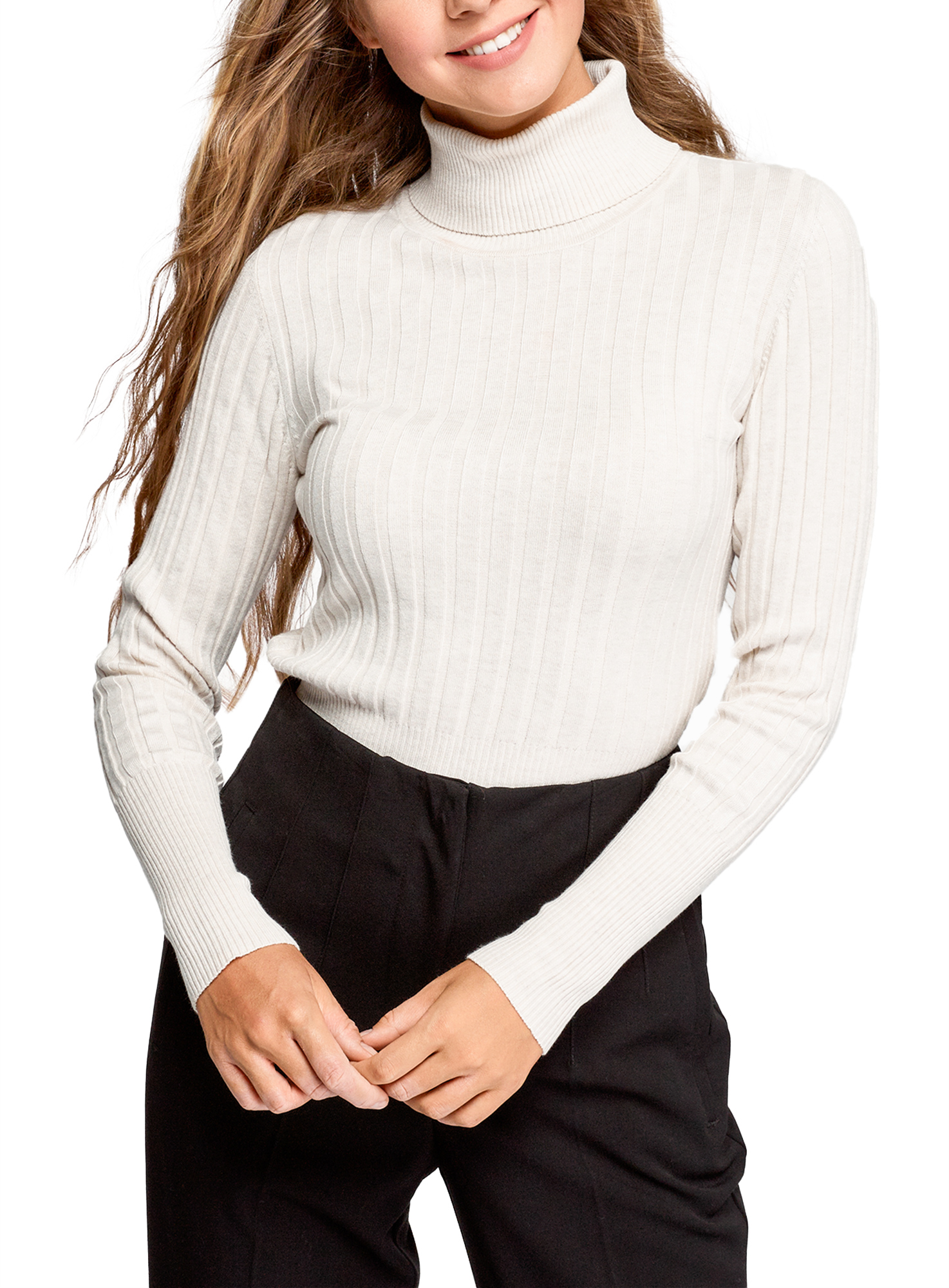 фото Водолазка женская oodji 64412206 белая s