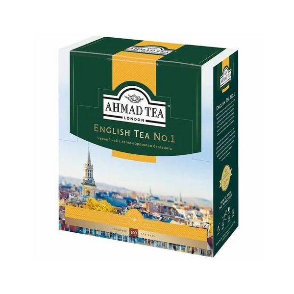 Чай черный Ahmad Tea English Tea N1 с легким ароматом бергамота в пакетиках 2 г х 100 шт
Чай черный Ahmad Tea English Tea N1 с легким ароматом бергамота в пакетиках 2 г х 100 шт