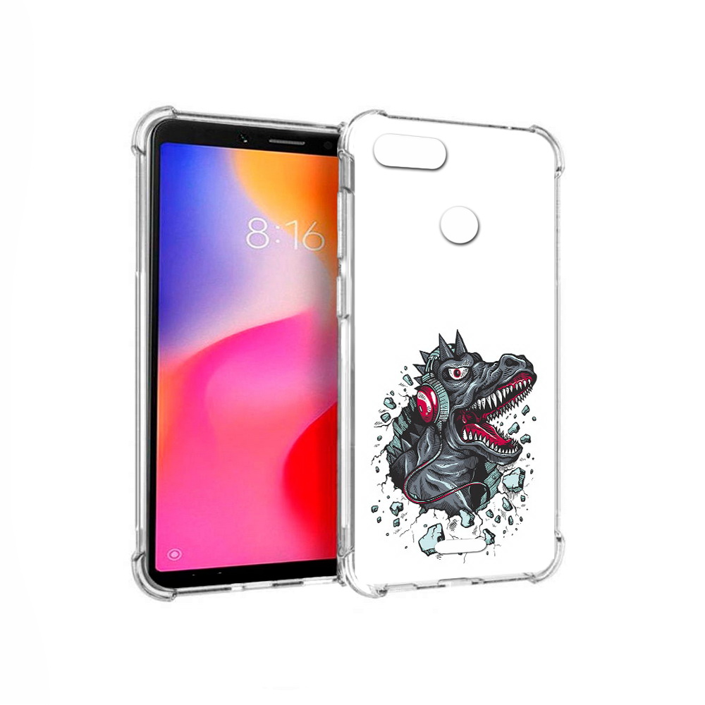 Чехол MyPads Tocco для Xiaomi Redmi 6 Нарисованный динозавр в наушниках (PT113762.304.124), Прозрачный, Tocco
Чехол MyPads Tocco для Xiaomi Redmi 6 Нарисованный динозавр в наушниках (PT113762.304.124), Прозрачный, Tocco
