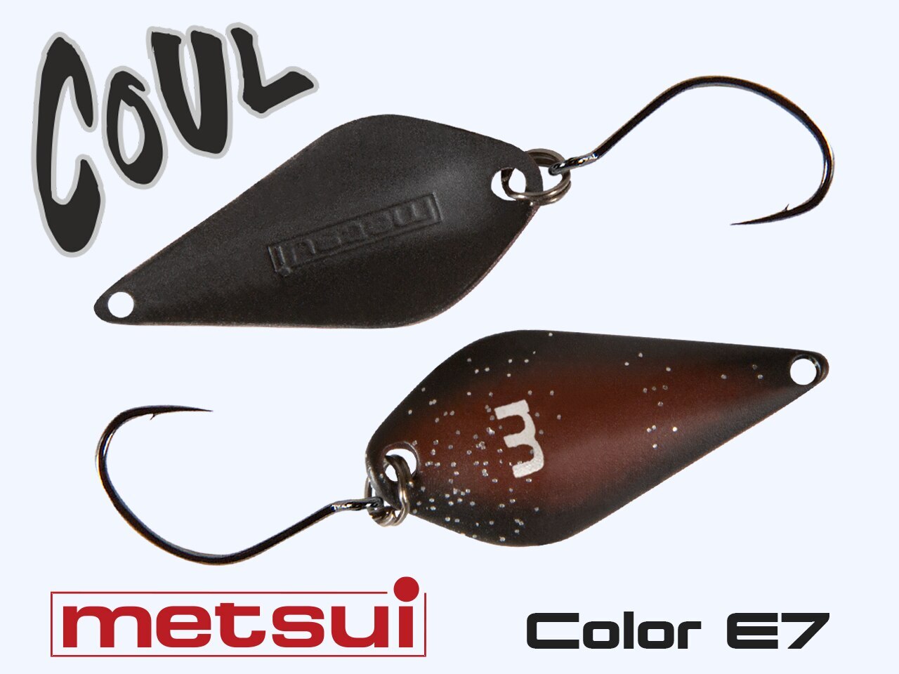 фото Колеблющаяся блесна metsui coul 3.1 g по 5 шт, e7