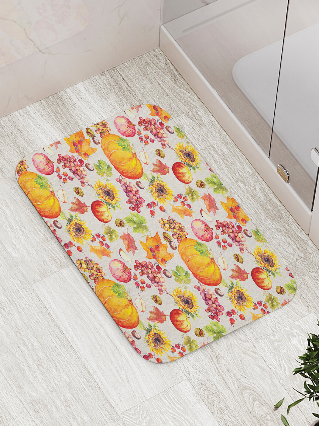 Коврик противоскользящий JoyArty "Осенний сбор" для ванной, сауны, бассейна, 77х52 см, Осенний сбор 
Коврик противоскользящий JoyArty "Осенний сбор" для ванной, сауны, бассейна, 77х52 см, Осенний сбор