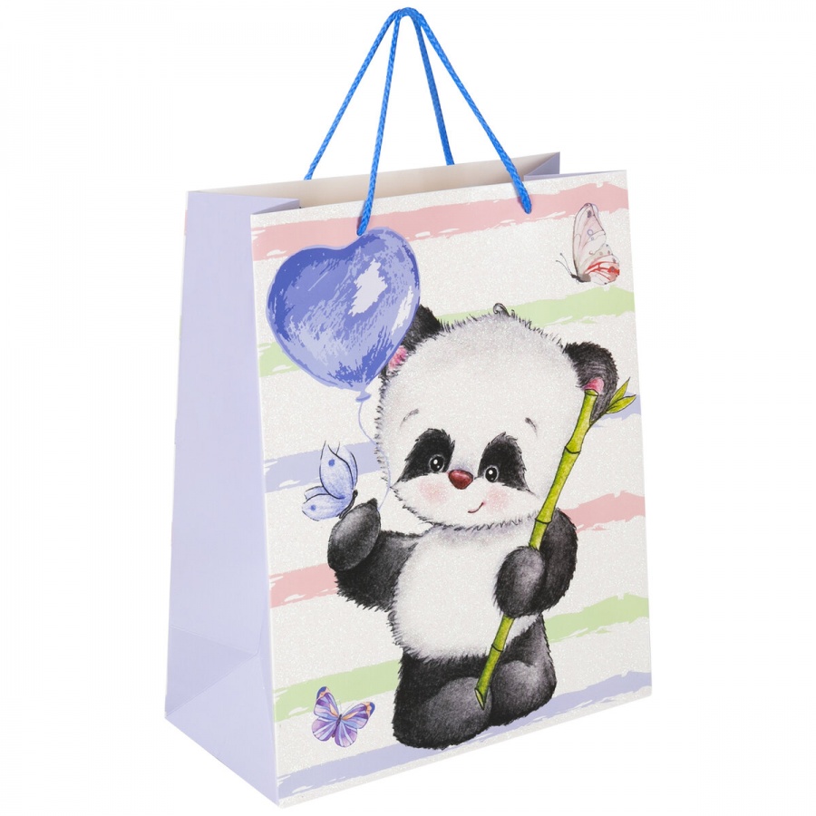 Пакет подарочный 26,5x12,7x33см Золотая Сказка Lovely Panda, глиттер, белый с голубым 12шт, Голубой
Пакет подарочный 26,5x12,7x33см Золотая Сказка Lovely Panda, глиттер, белый с голубым 12шт, Голубой
