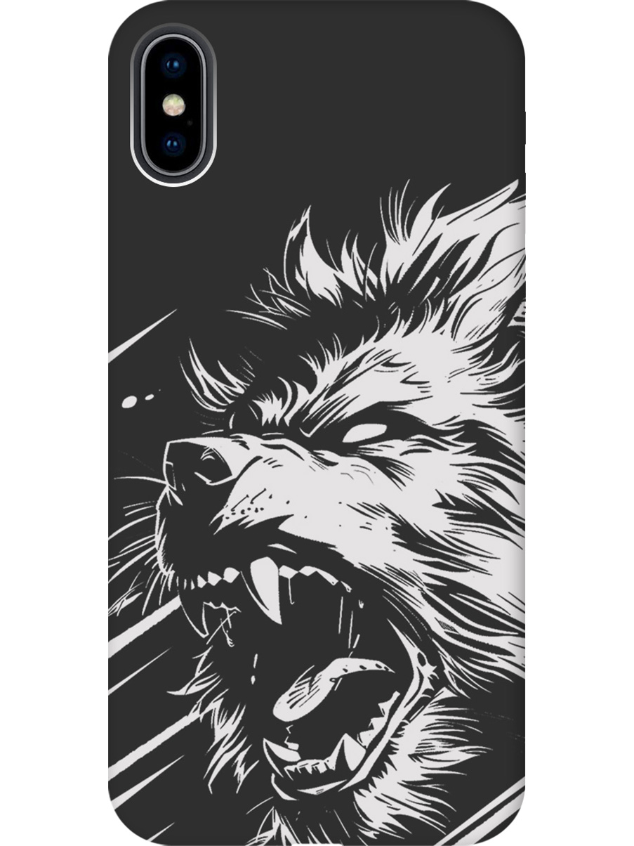 Силиконовый чехол на Apple iPhone Xs / X с принтом "Рев оборотня" матовый черный, Черный;белый, 715365413
Силиконовый чехол на Apple iPhone Xs / X с принтом "Рев оборотня" матовый черный, Черный;белый, 715365413