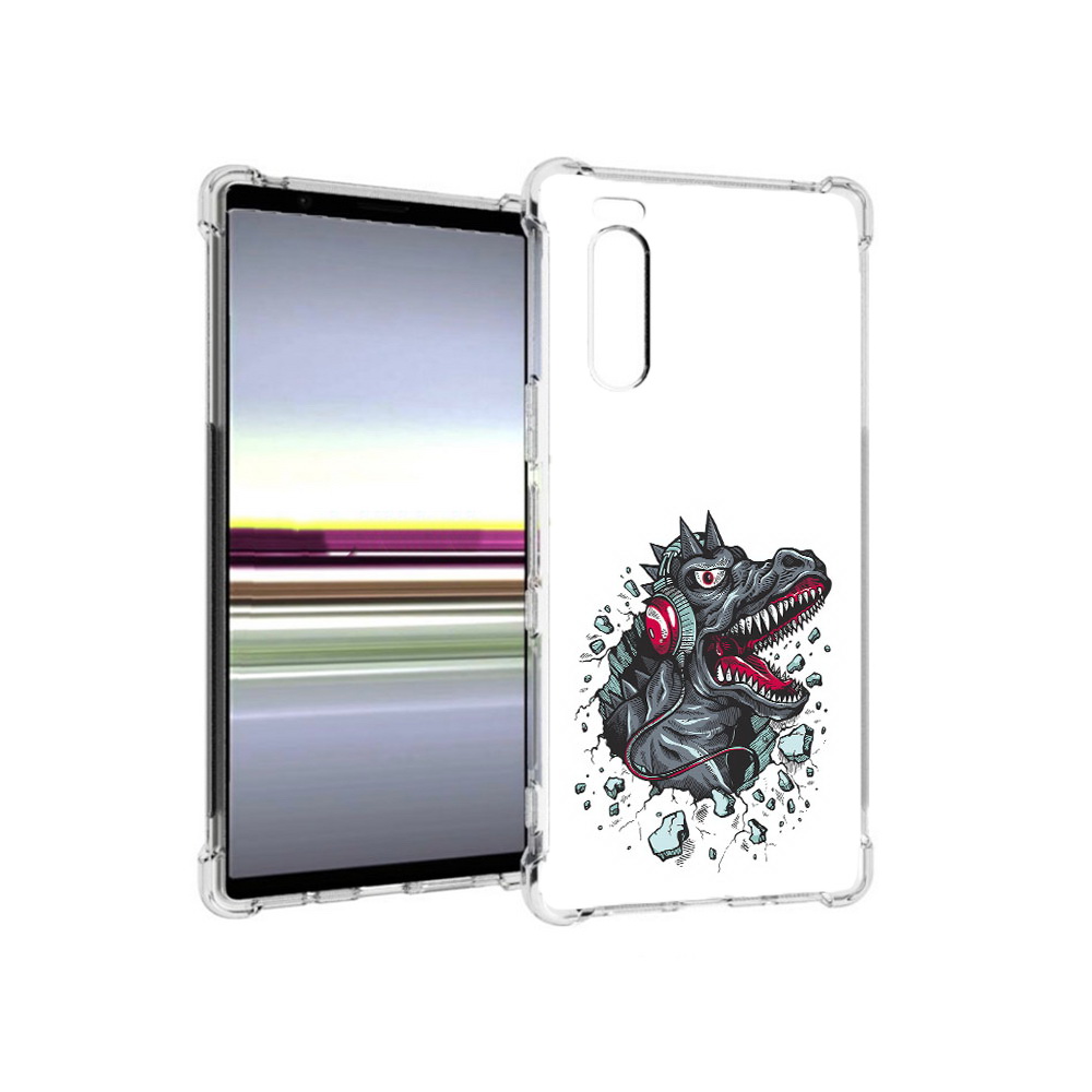 Чехол MyPads Tocco для Sony Xperia 5 Нарисованный динозавр в наушниках (PT139963.234.124), Прозрачный, Tocco
Чехол MyPads Tocco для Sony Xperia 5 Нарисованный динозавр в наушниках (PT139963.234.124), Прозрачный, Tocco