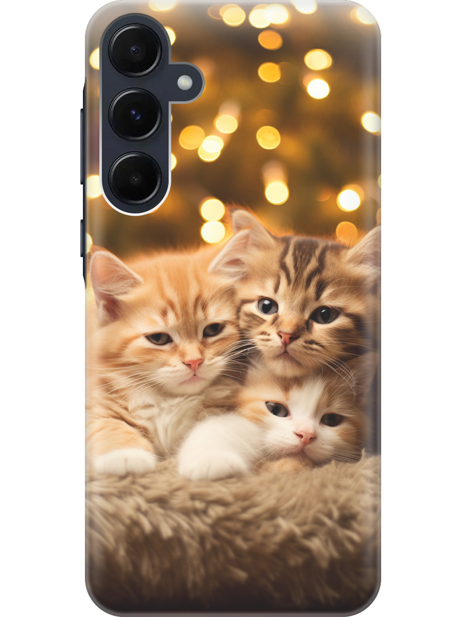 Силиконовый чехол на Samsung Galaxy A55 с рисунком "Котята и Новый Год", Бежевый;желтый, 20012126
Силиконовый чехол на Samsung Galaxy A55 с рисунком "Котята и Новый Год", Бежевый;желтый, 20012126