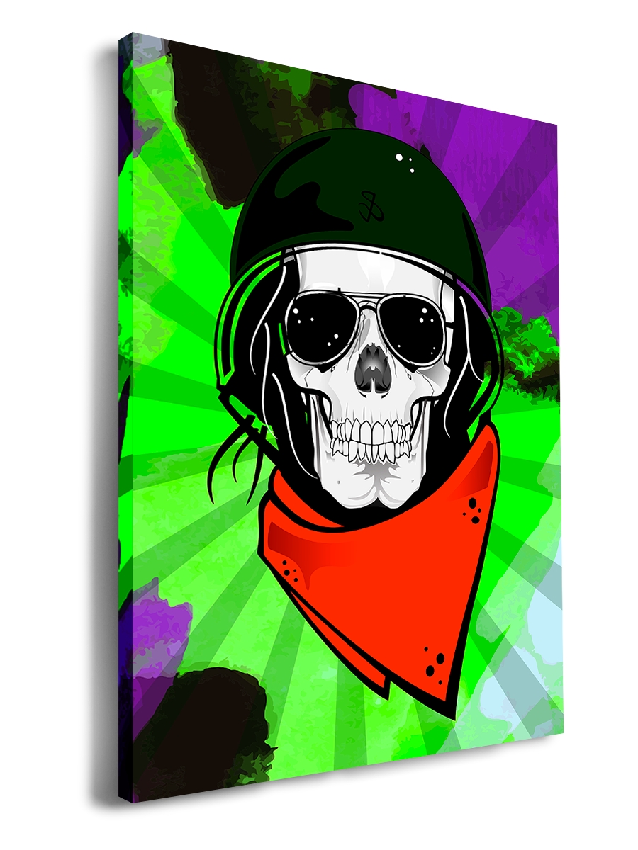 Картина DRABS 90x60 см на холсте Череп в каске
Картина DRABS 90x60 см на холсте Череп в каске