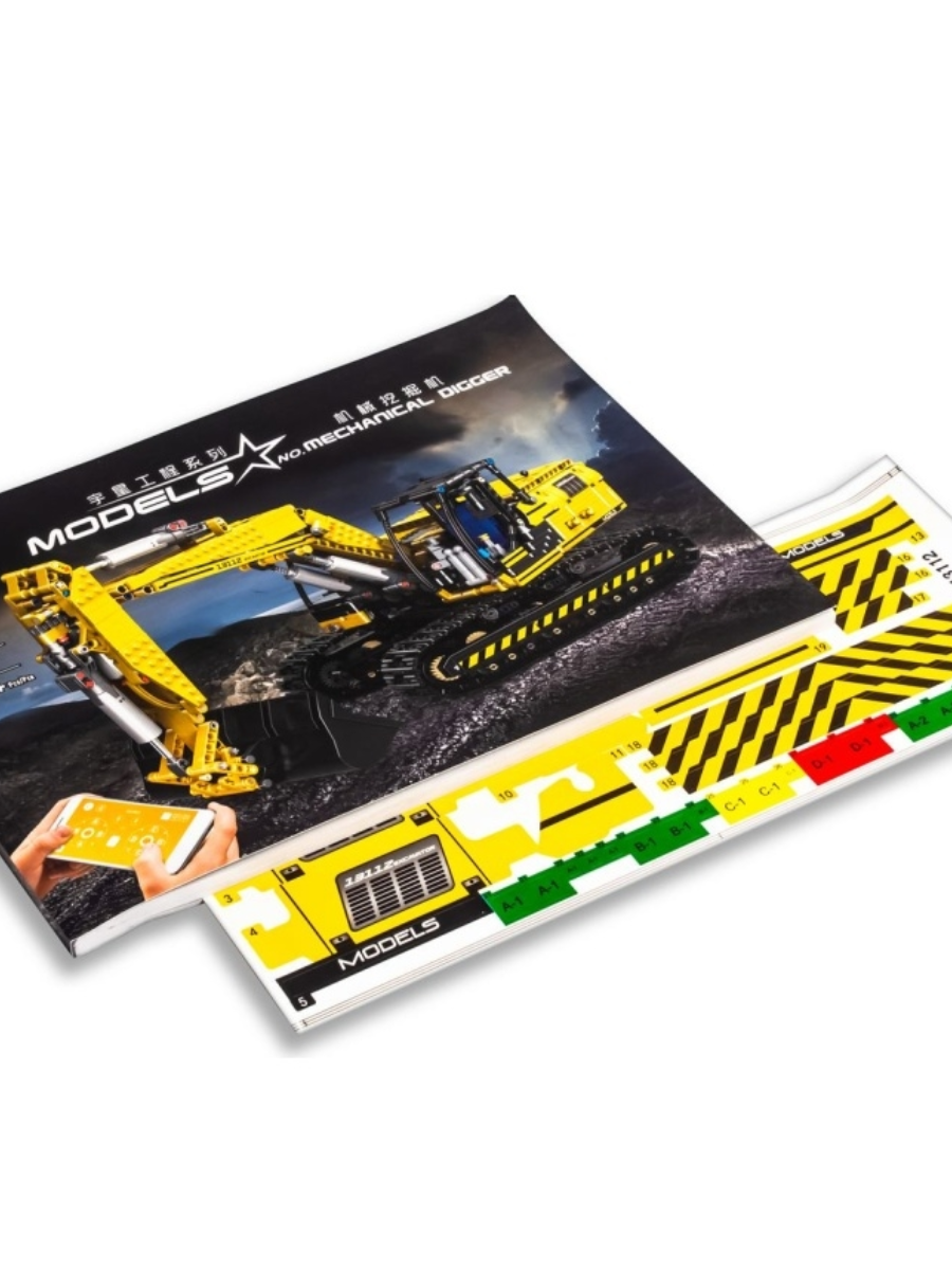 Конструктор Mould King 13112 Моторизированный экскаватор «Link-Belt 250 x 3» с ДУ, 13112
Конструктор Mould King 13112 Моторизированный экскаватор «Link-Belt 250 x 3» с ДУ, 13112
