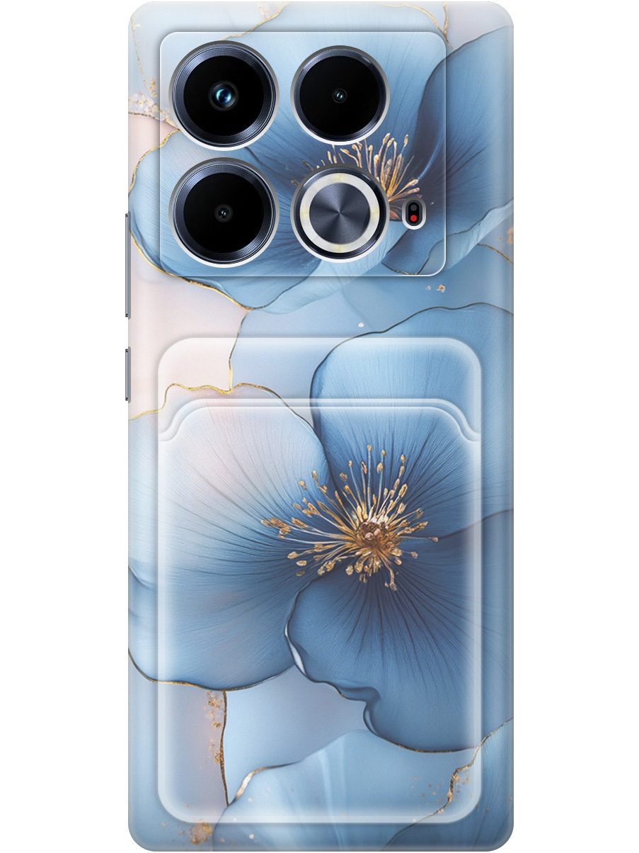 Силиконовый чехол на Infinix Note 40 с принтом "Голубые ирисы" с карманом для карты, Прозрачный;голубой;синий, 782626424
Силиконовый чехол на Infinix Note 40 с принтом "Голубые ирисы" с карманом для карты, Прозрачный;голубой;синий, 782626424