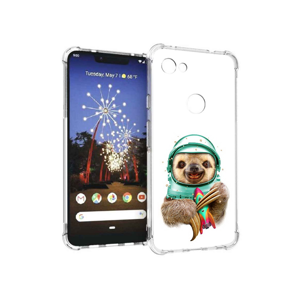 Чехол MyPads Tocco для Google Pixel 3 XL Ленивец астронавт, Прозрачный, Tocco 
Чехол MyPads Tocco для Google Pixel 3 XL Ленивец астронавт, Прозрачный, Tocco