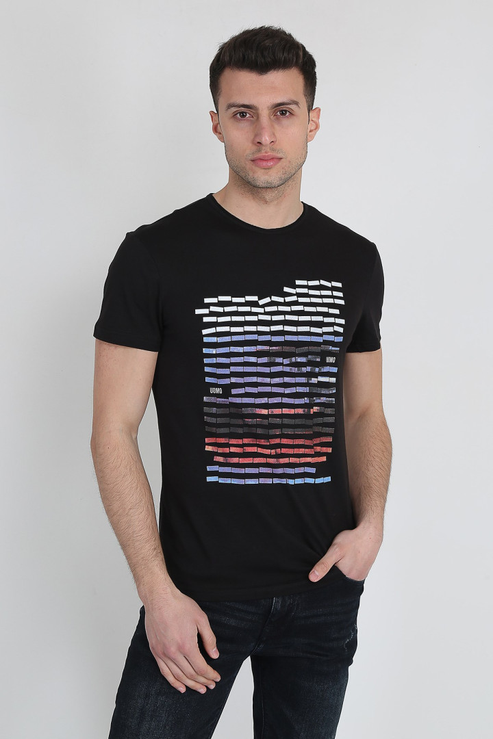 Футболка мужская Terapi Men 25362 черная L (доставка из-за рубежа), Черный, 25362 
Футболка мужская Terapi Men 25362 черная L (доставка из-за рубежа), Черный, 25362