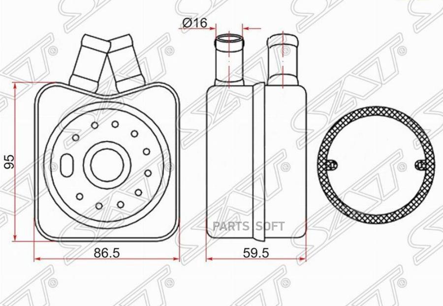 Sat Радиатор Масляный Audi A2 00-/A3 96-03/A4 96-08/Mitsubishi Lancer 07-/Skoda Fabia 99-/
Sat Радиатор Масляный Audi A2 00-/A3 96-03/A4 96-08/Mitsubishi Lancer 07-/Skoda Fabia 99-/