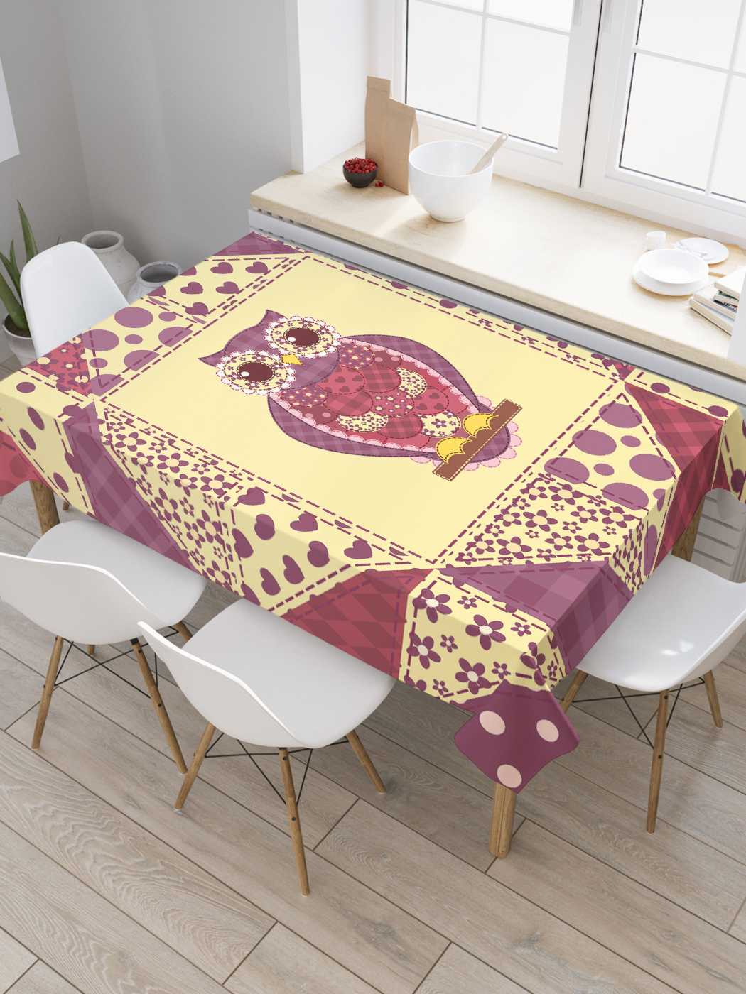 Скатерть прямоугольная JoyArty "Сова и узоры" из сатена, 180x145 см, Сова и узоры
Скатерть прямоугольная JoyArty "Сова и узоры" из сатена, 180x145 см, Сова и узоры