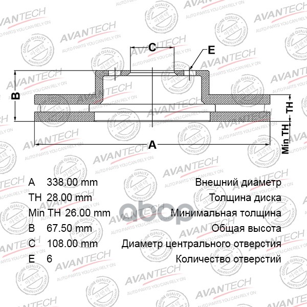 Диск Тормозной Avantech 4351260151 / 4351260150 / 4351260160 / 43512-60160 AVANTECH арт. B
Диск Тормозной Avantech 4351260151 / 4351260150 / 4351260160 / 43512-60160 AVANTECH арт. B