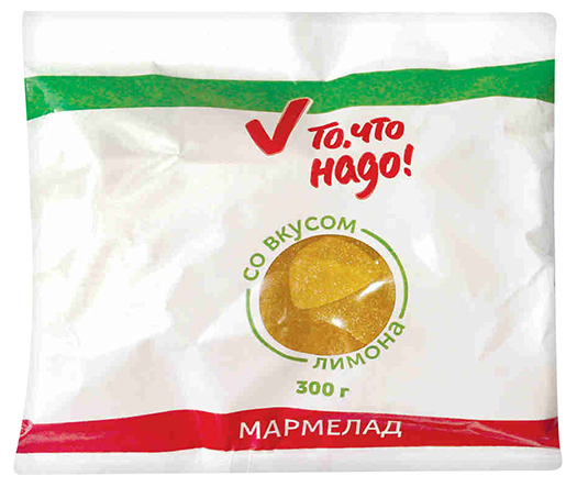 Мармелад То, что надо! со вкусом лимона 300 г 
Мармелад То, что надо! со вкусом лимона 300 г