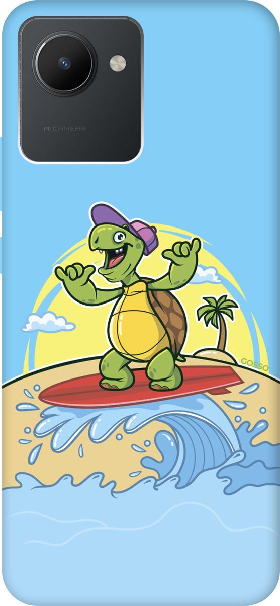 Чехол на realme C30 Silky Touch Premium с принтом "Turtle Surfer" голубой, Голубой;желтый, 1568900
Чехол на realme C30 Silky Touch Premium с принтом "Turtle Surfer" голубой, Голубой;желтый, 1568900