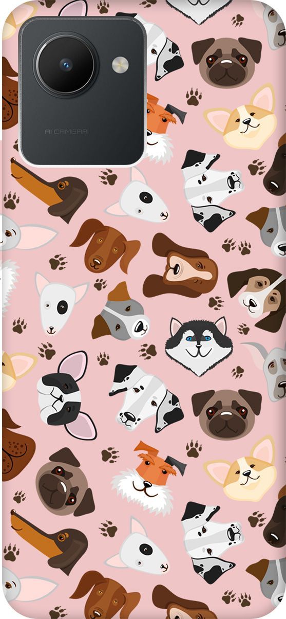 Чехол на realme C30 Silky Touch Premium с принтом "Dogs Pattern" розовый, Розовый;коричневый, 1569000
Чехол на realme C30 Silky Touch Premium с принтом "Dogs Pattern" розовый, Розовый;коричневый, 1569000