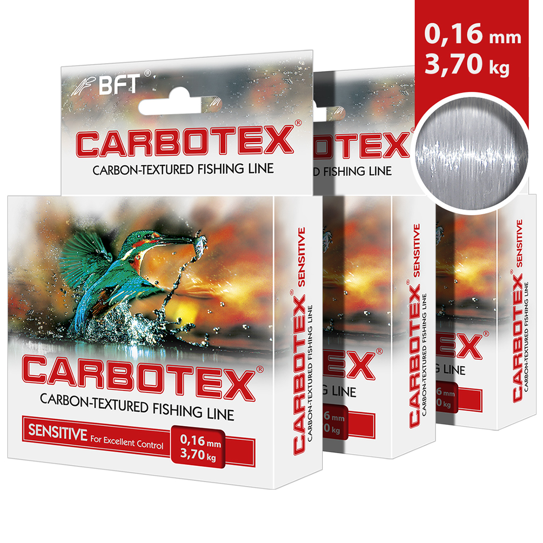 Леска монофильная Aqua Carbotex Sensitive 0,16 мм, 150 м, 3,7 кг, clear, 3 шт., Прозрачный, Carbotex Sensitive
Леска монофильная Aqua Carbotex Sensitive 0,16 мм, 150 м, 3,7 кг, clear, 3 шт., Прозрачный, Carbotex Sensitive