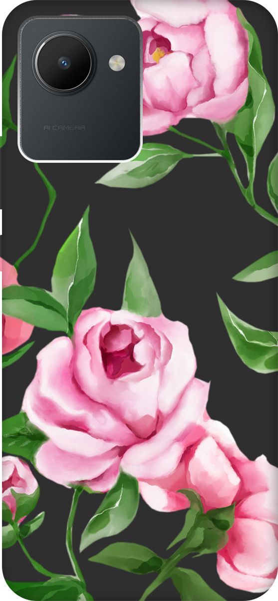 Матовый Soft Touch Чехол на Realme C30 с 3D принтом "Amazing Peonies" черный, Черный;зеленый, 1567300
Матовый Soft Touch Чехол на Realme C30 с 3D принтом "Amazing Peonies" черный, Черный;зеленый, 1567300