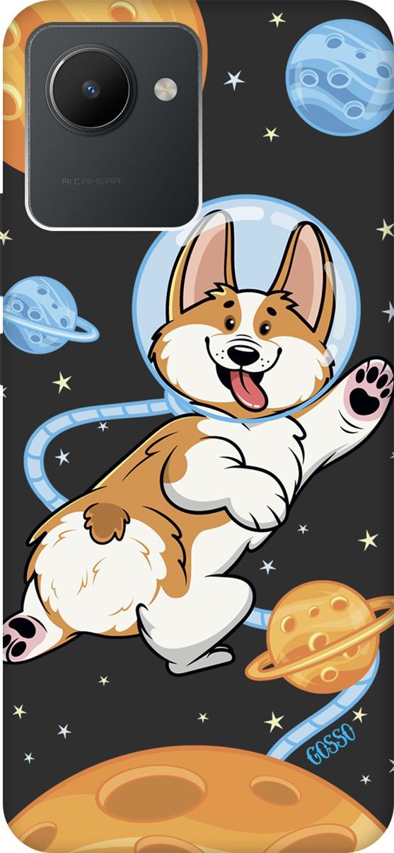 Матовый Soft Touch Чехол на realme C30 с 3D принтом "CosmoCorgi" черный, Черный;коричневый, 1567100
Матовый Soft Touch Чехол на realme C30 с 3D принтом "CosmoCorgi" черный, Черный;коричневый, 1567100